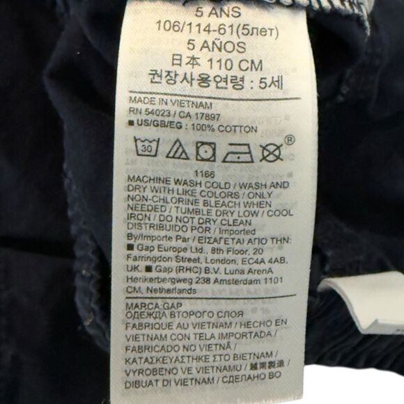 Baby Gap Boys Kids Pair of 2 Poplin Pull-On Green Blue Cotton Shorts. 5. 5T. - Picture 6 of 8